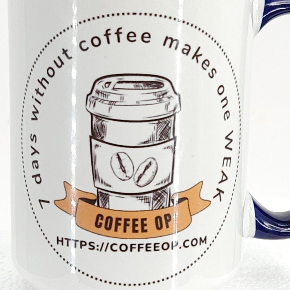 Coffee Op Exquisite 15 oz Coffee Mug Premium Porcelain + Free Gourmet coffee - Picture 4 of 16
